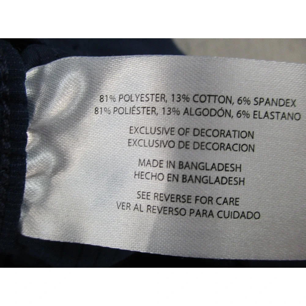 Banana‎ Republic Navy Blue Flat Front Cotton Blend Stretch Casual Shorts Size 32